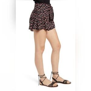 Kirious Smocked Waist Tie Skort Black Size XS